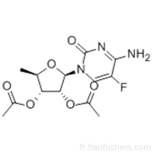 2 &#39;, 3&#39;-Di-o-acétyl-5&#39;-désoxy-5-fluorocytidine CAS 161599-46-8